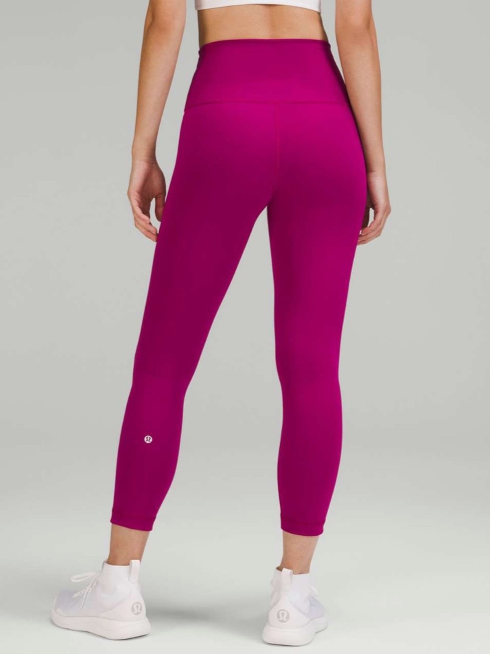 Lululemon Wunder Train High-Rise Crop 23” Leggings in Magenta Purple Size 4